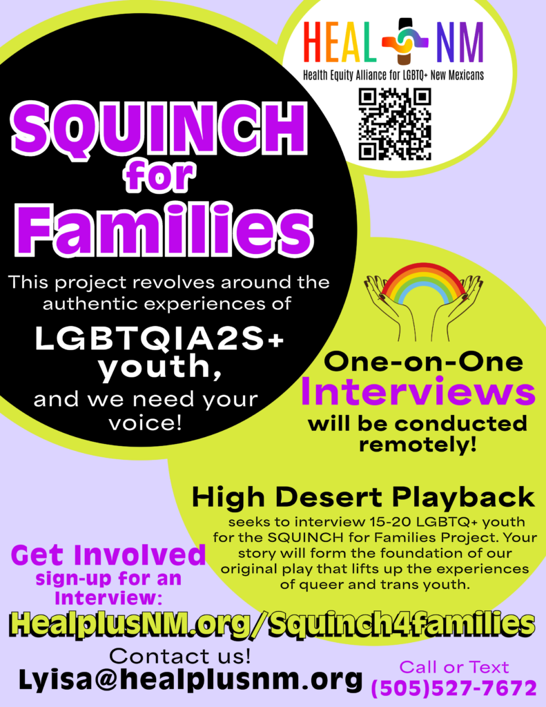 SQUINCH4Families Interview Flyer